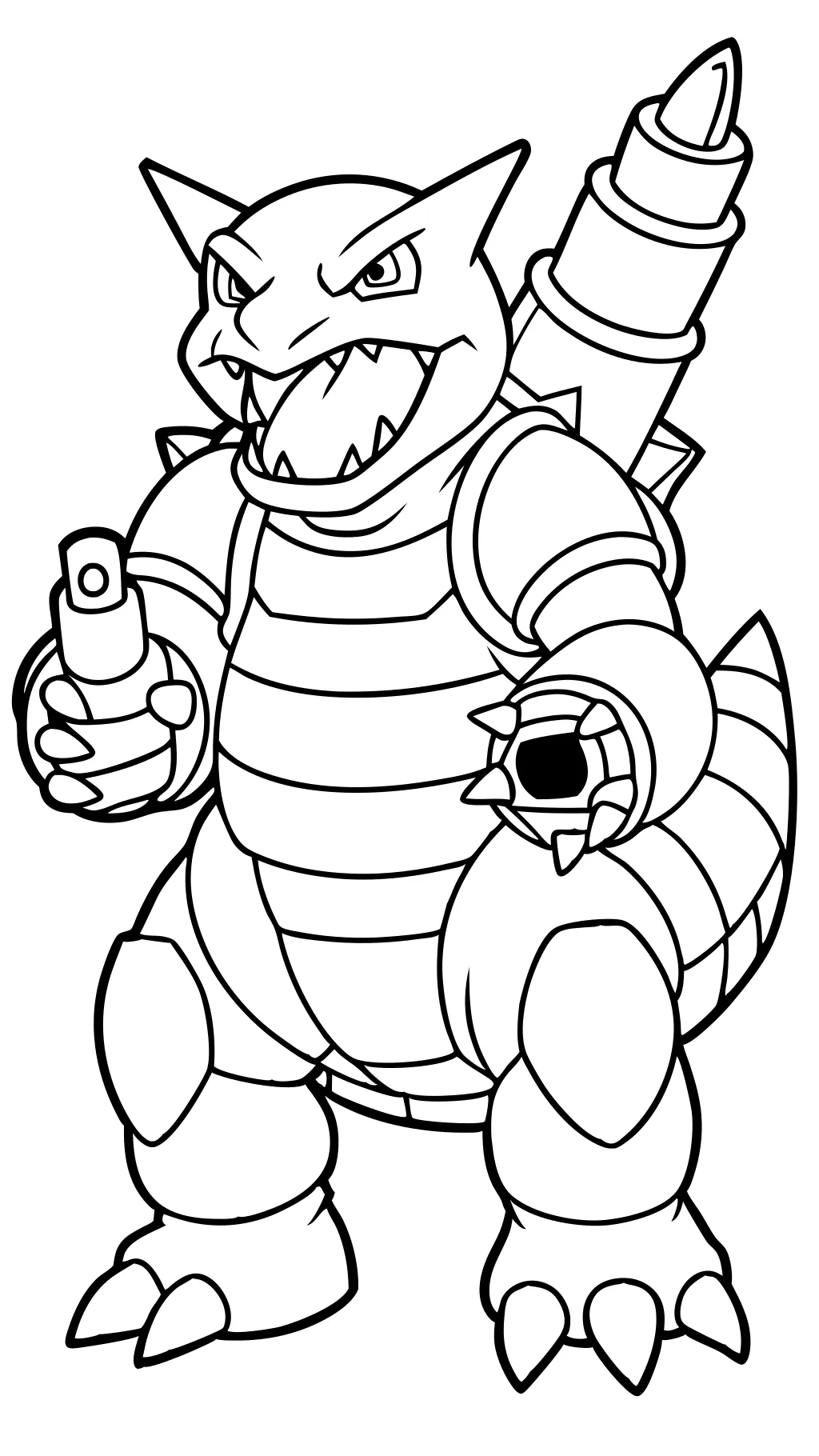 mega blastoise coloring pages